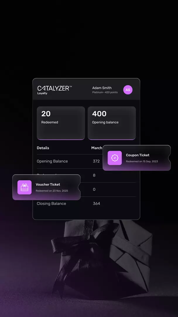 User interface for Catalyzer™ Loyalty