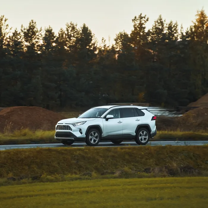 A,Modern,Family,Suv,Car,Journeys,Along,A,Scenic,Road