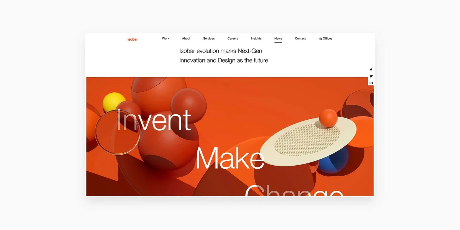 Isobar evolution marks Next-Gen Innovation and Design as the future