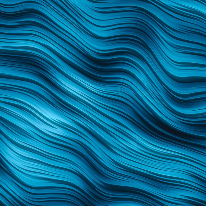 Blue Wave Pattern Abstract Water Sea Life Background Fractal Fine Art Pattern Close Up Soft Focus Retro Style Distorted Image