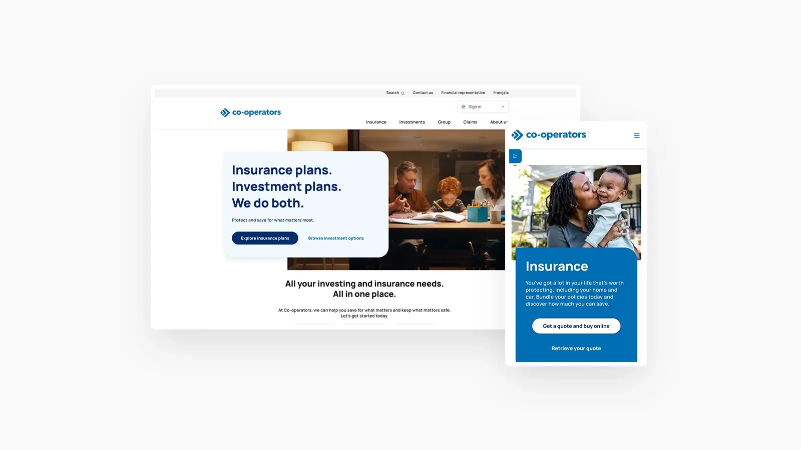 Co-operators website screenshot
