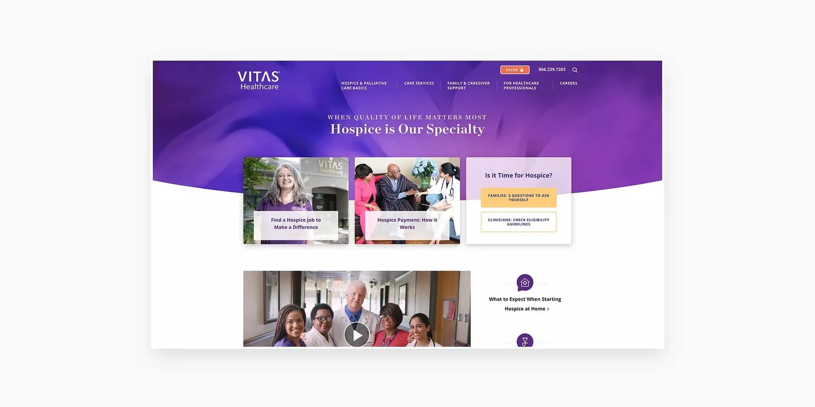 Screenshot from Vitas's website