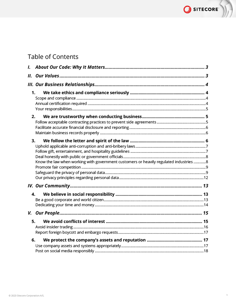 Code of Business Conduct