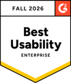 G2 Fall 2026 - Best Usability Enterprise