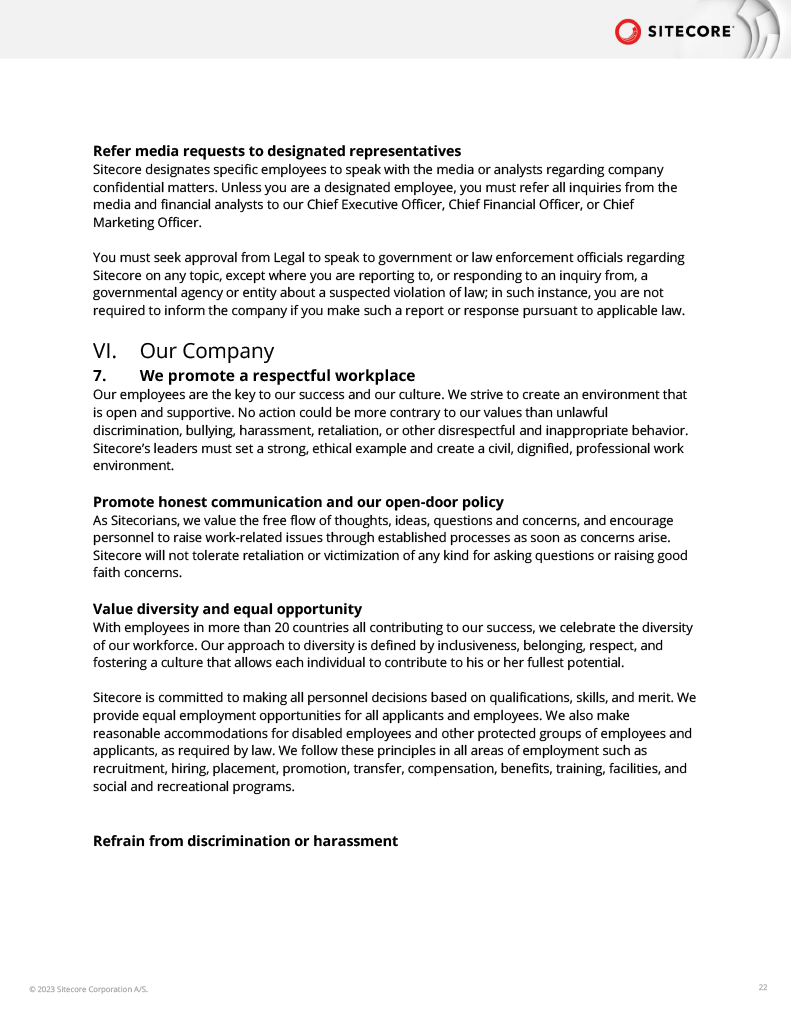 Code of Business Conduct