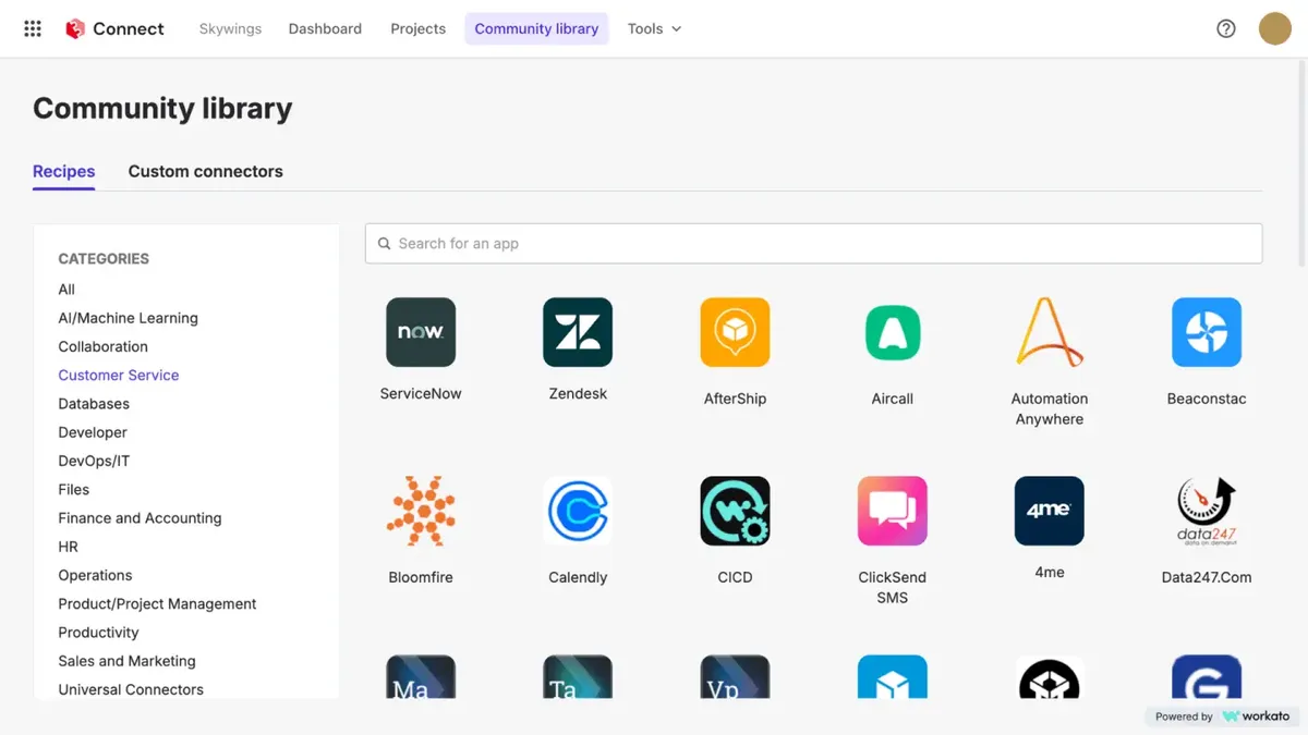 SitecoreAI Studio screenshot of Sitecore Connect SaaS platform UI