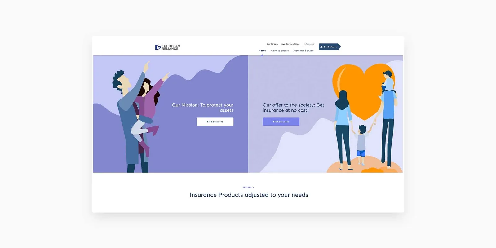 European Reliance webpage