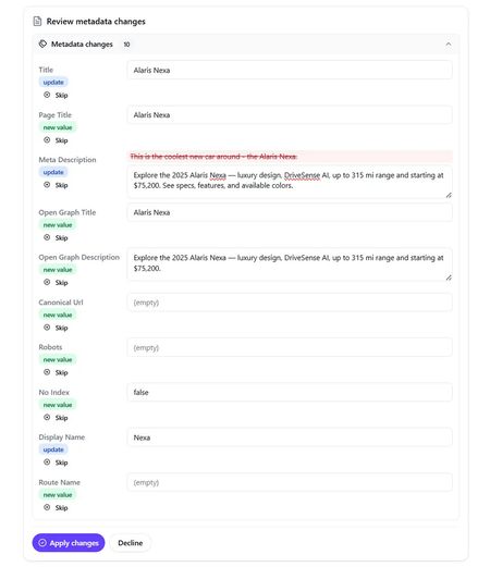 Sitecore product feature web screenshot