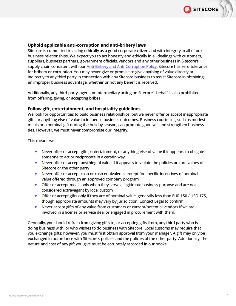 Code of Business Conduct