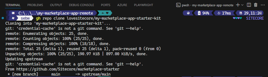 Clone GitHub repository to local using CLI