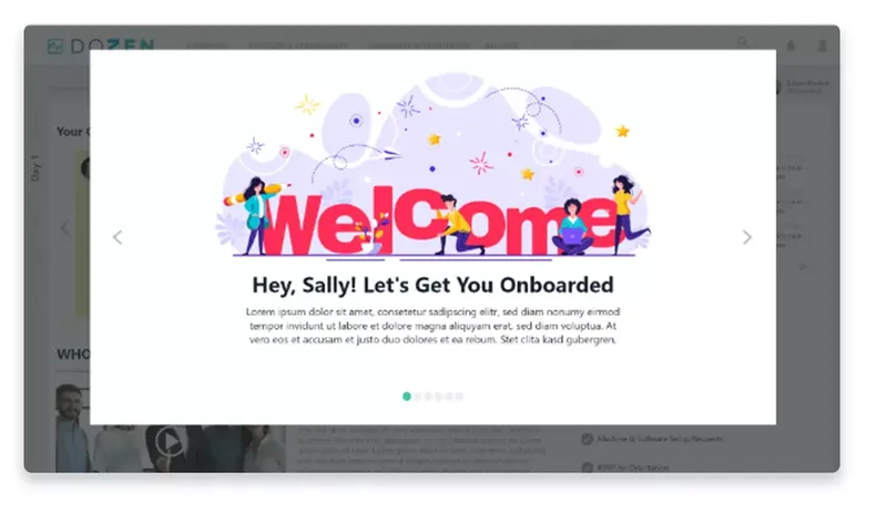 A user interface depicting Employee Experience Platform