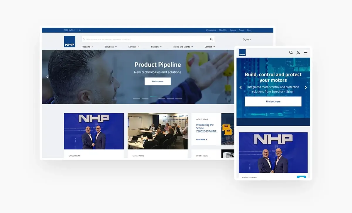 NHP website screenshot