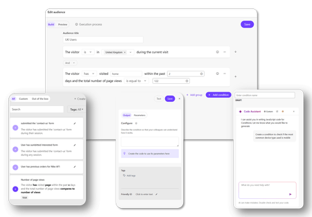 SitecoreAI edit audience screenshot
