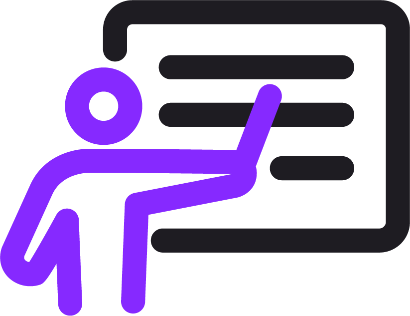 Training Black Purple Icon