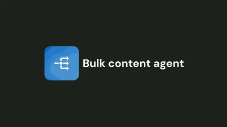 SitecoreAI Bulk Content Writer agent video thumbnail
