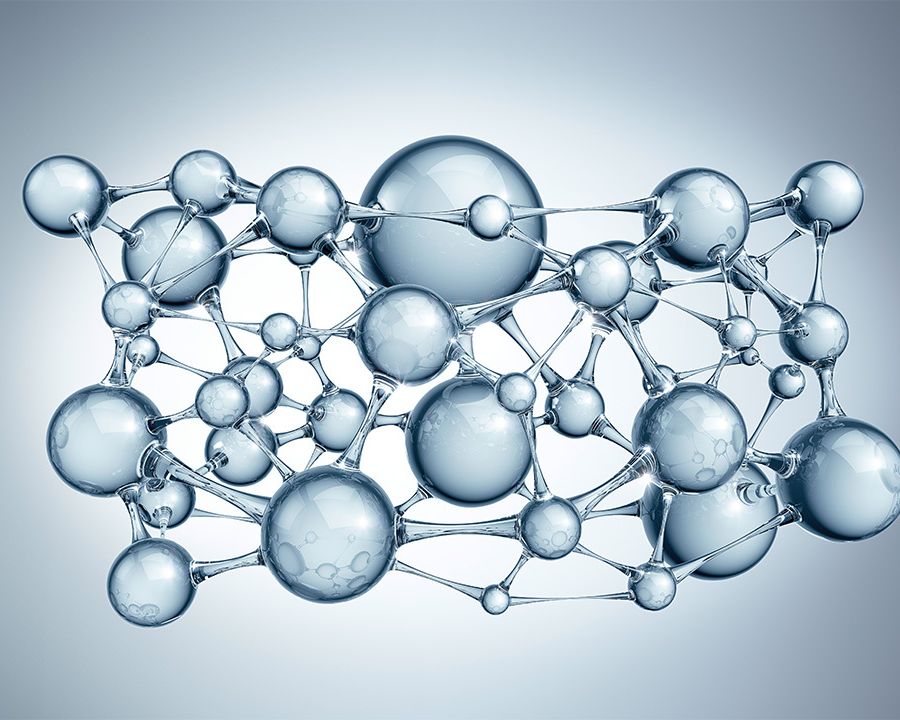3D Rendered Molecules Scientific Symbols