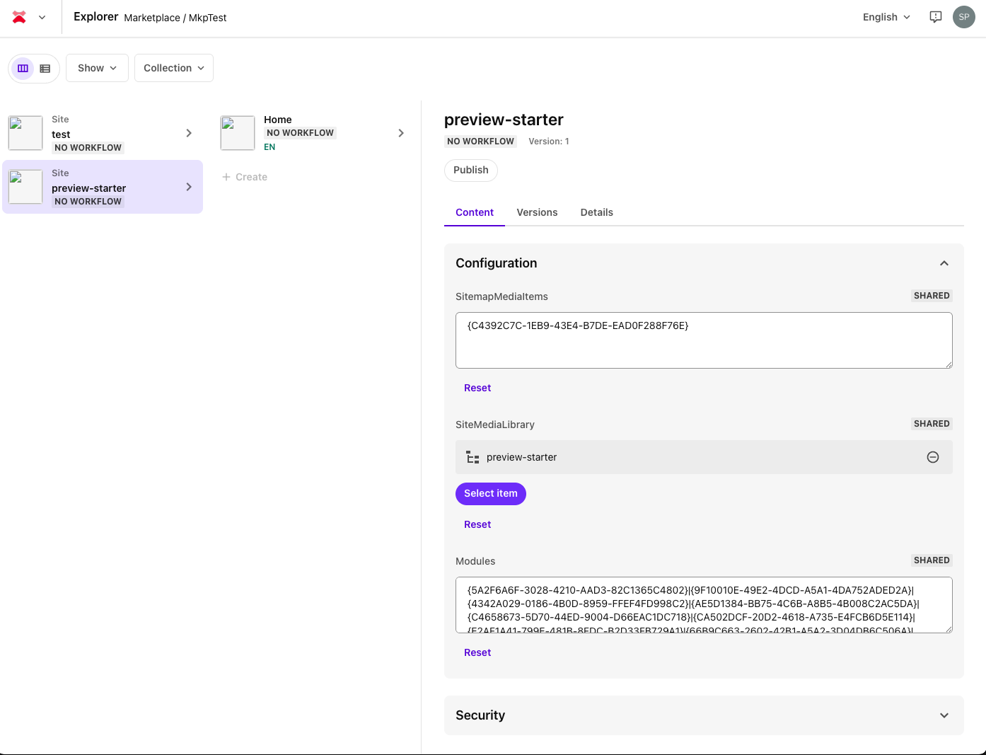 Page List editing functionality