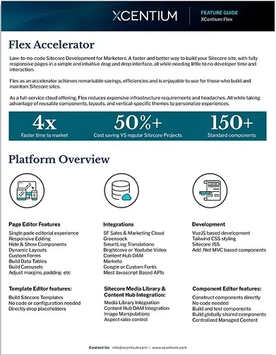 A user interface depicting Flex product