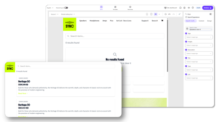 SitecoreAI search components screenshot
