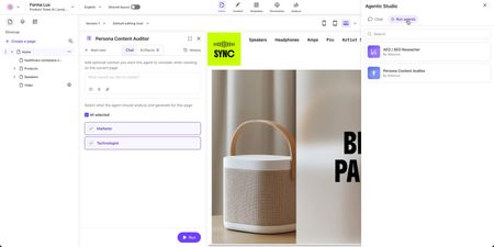 Sitecore product feature web screenshot