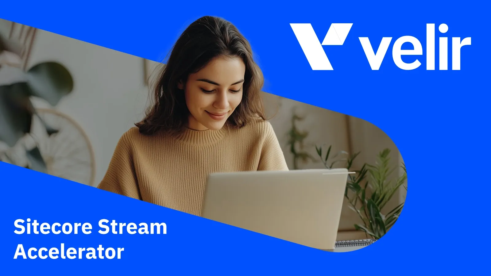 Woman working on a laptop