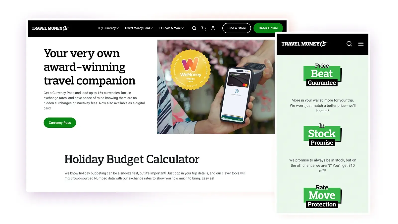 Travel Money Group website screenshot