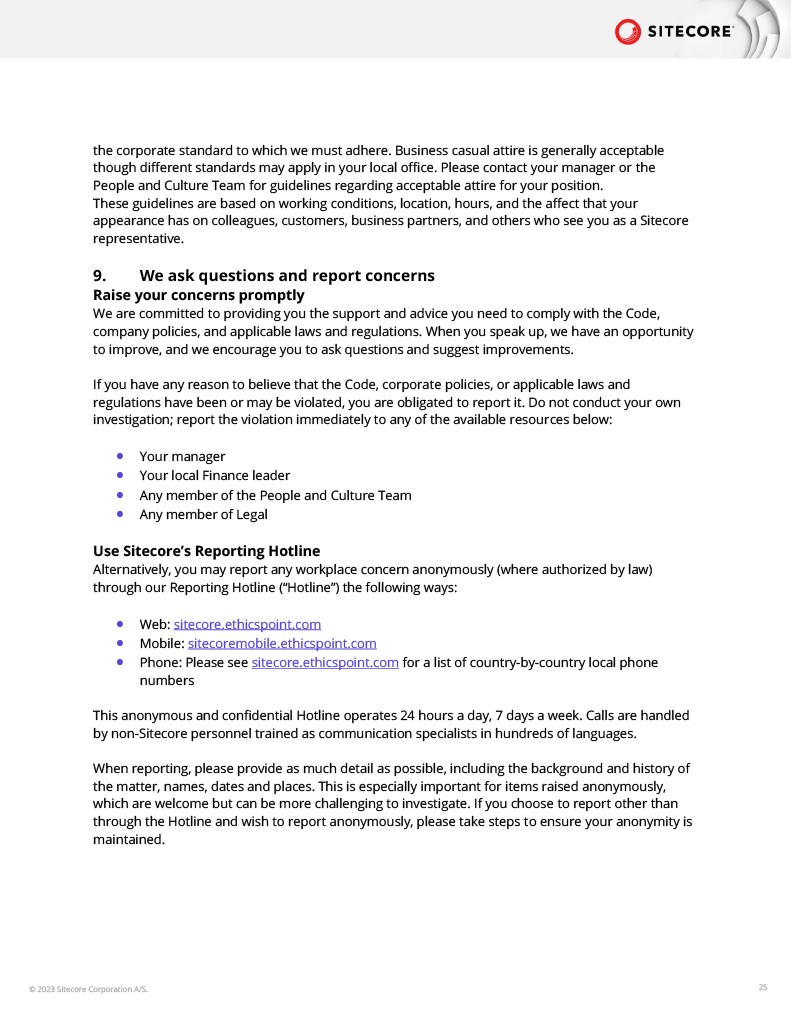 Code of Business Conduct