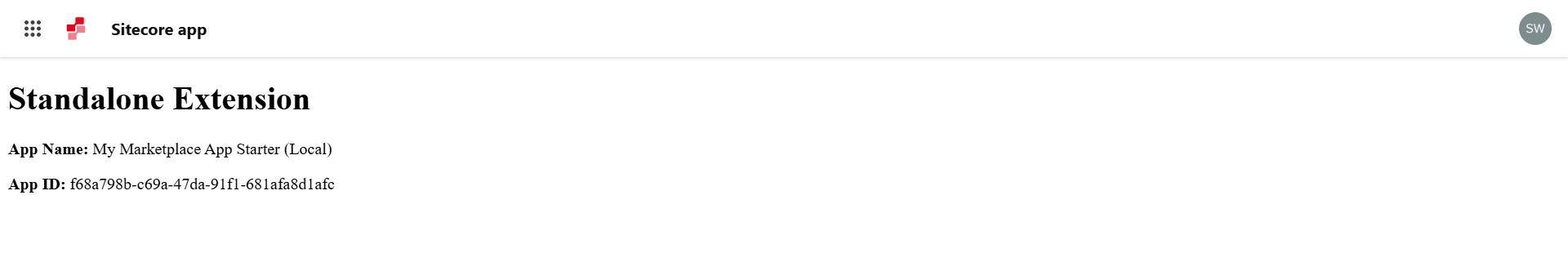 Test Sitecore Marketplace App with Standalone extension point