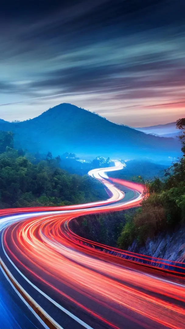 Sitecore Page PortraIit Image of lights on the road