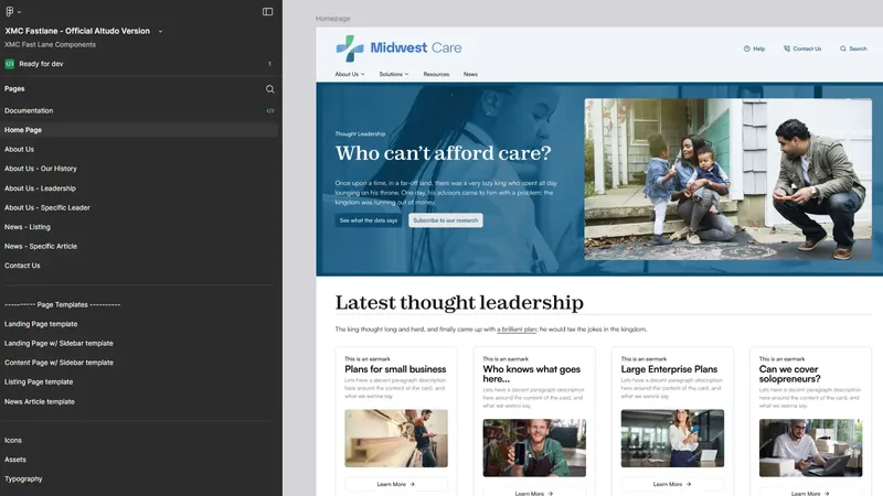 XM Cloud FastLane - Figma screenshot