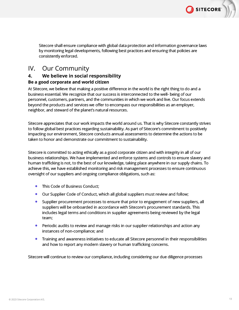 Code of Business Conduct