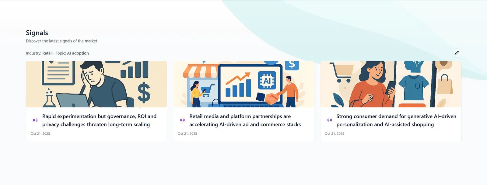 agentic studio signals