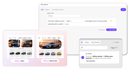 SitecoreAI affinity based personalization