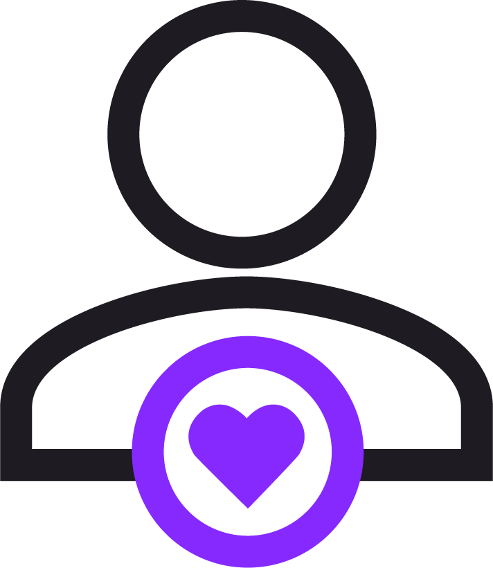 Values Black Purple Icon