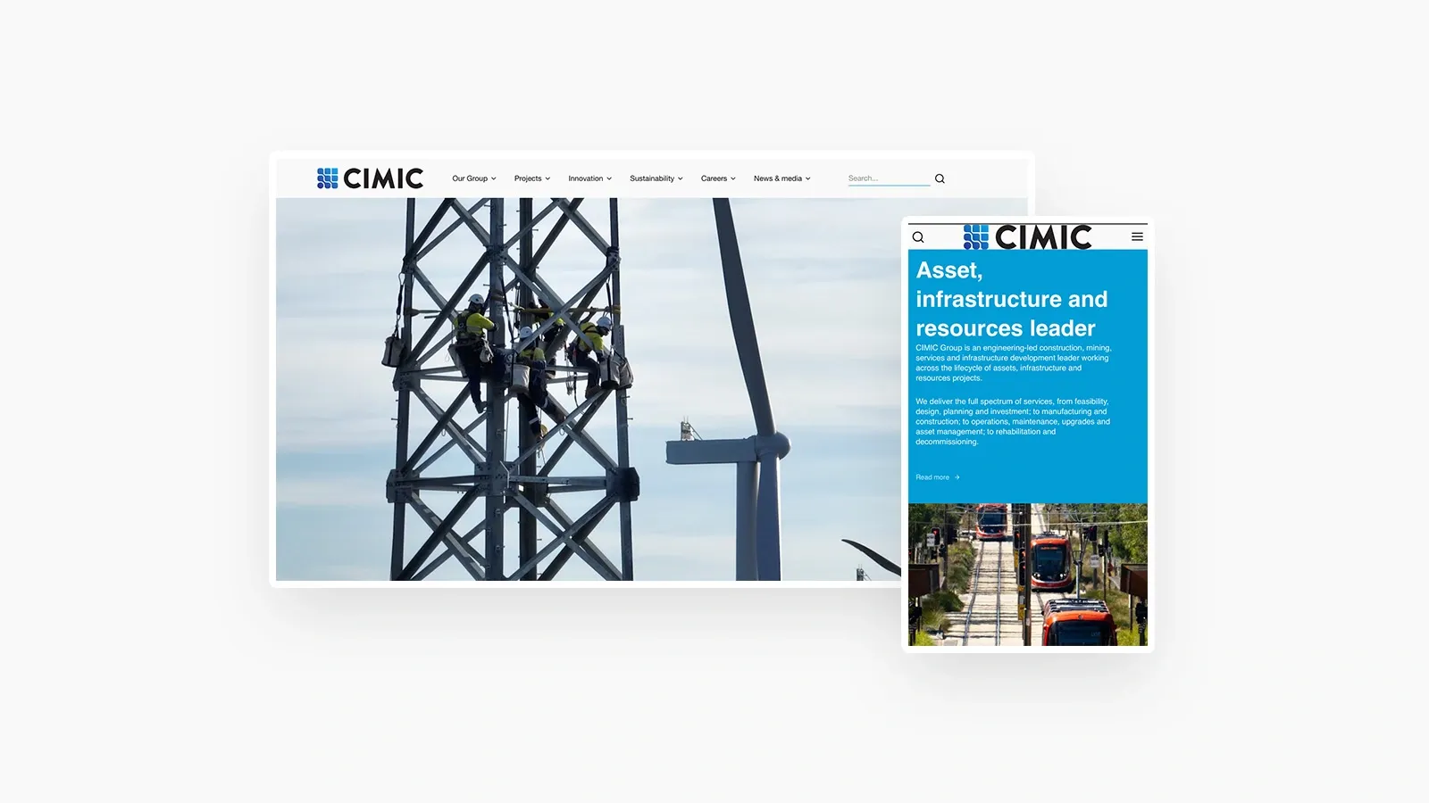 CIMIC website screenshot