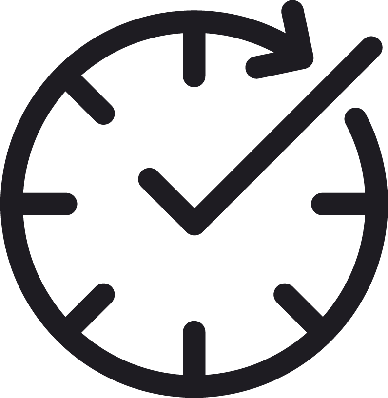 Realtime Black Icon