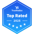TrustRadius 2025 Top Rated Badge