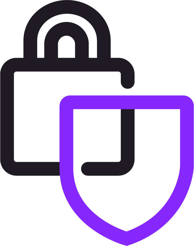 Security Black Purple Icon
