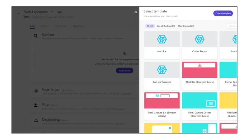 A user interface depicting Perficient Journey Science Jumpstart Solution for Sitecore