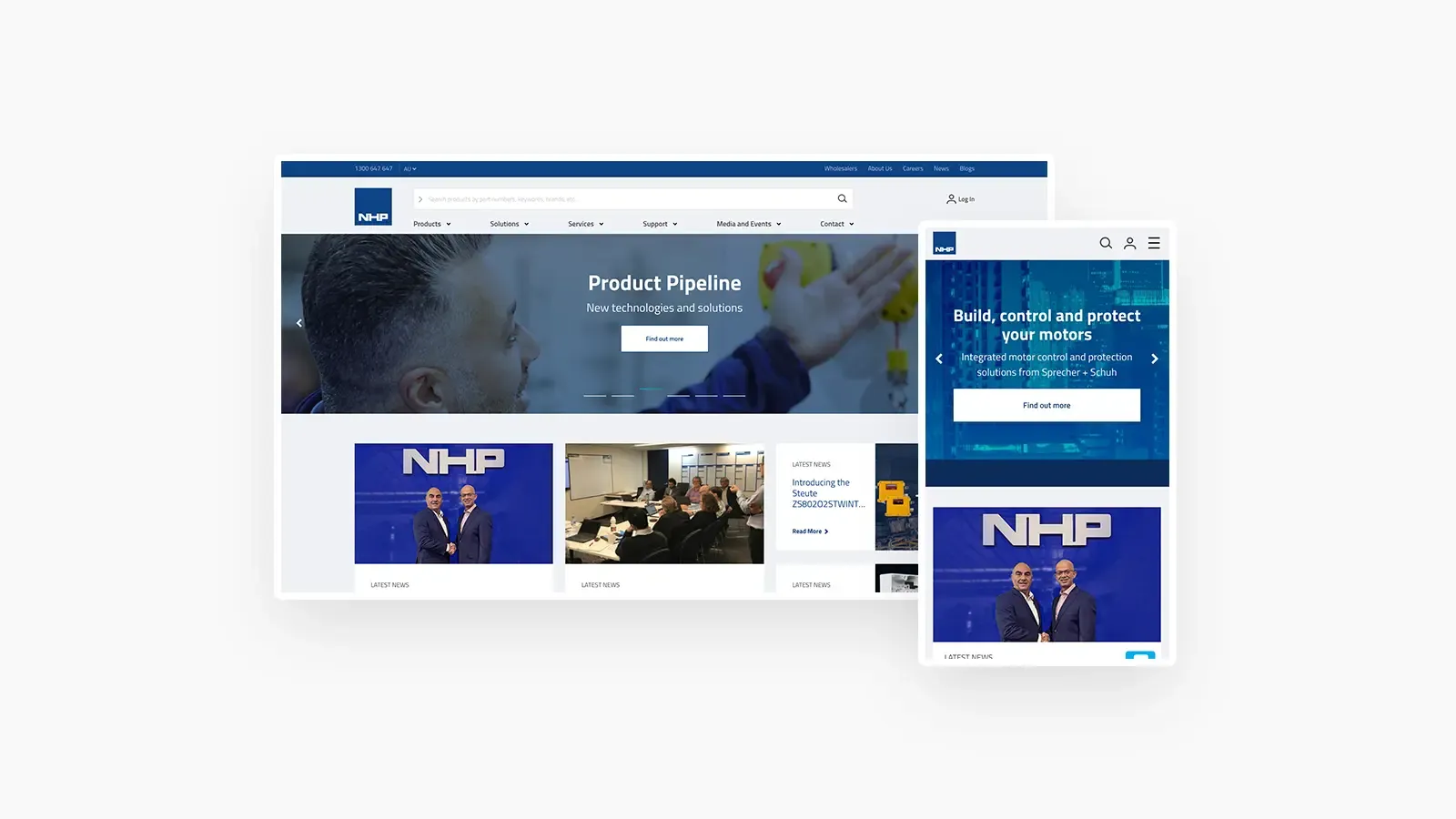 NHP website screenshot
