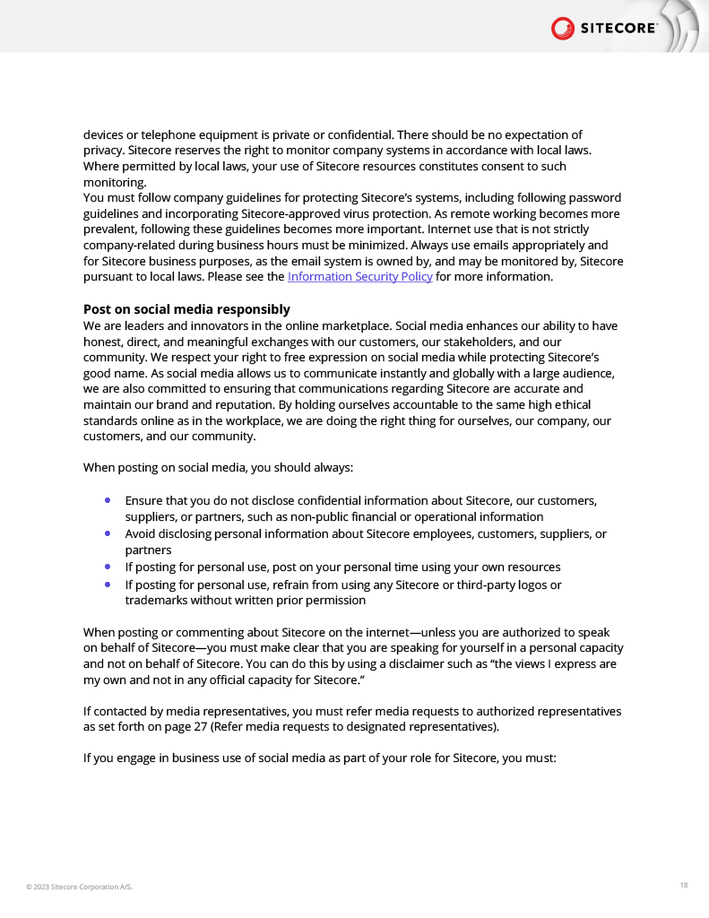 Code of Business Conduct