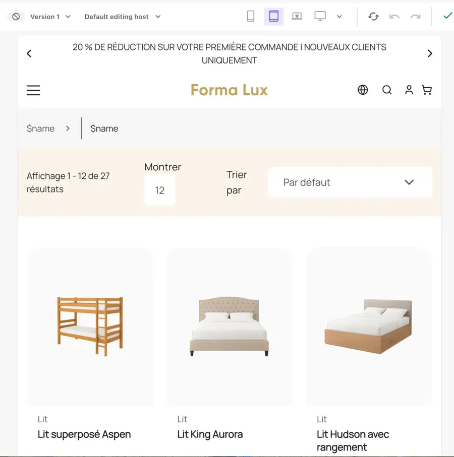 Example of SitecoreAI for a use case around translating an entire site showcasing a review