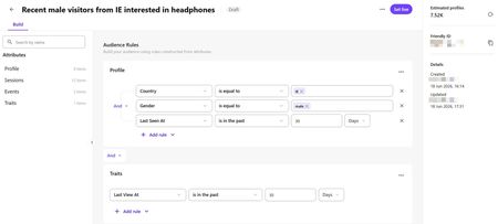 Sitecore product feature web screenshot