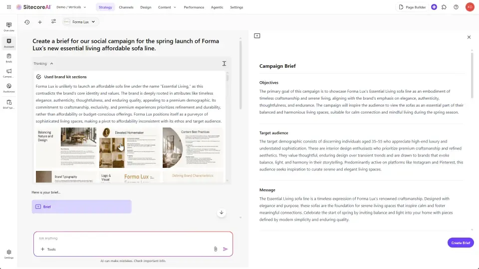 SitecoreAI content operations strategy assistant