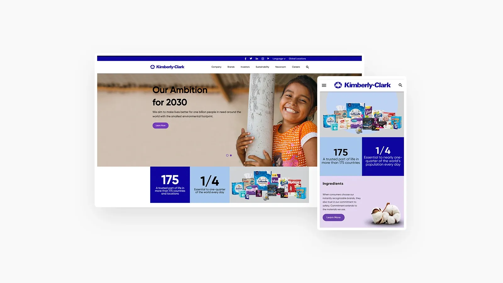 Kimberly Clark Half Width Banner