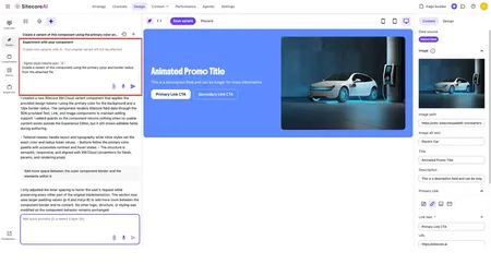 SitecoreAI smarter variant generation in Design Studio screenshot