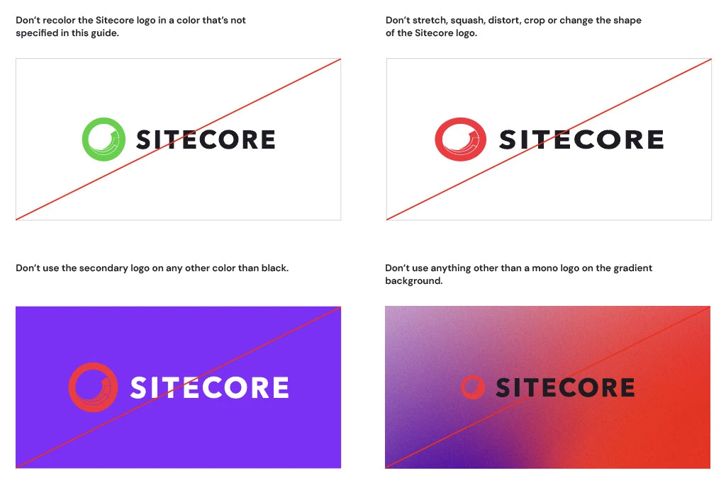 Logo Donts Brand Guidelines img